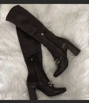 Prada Block Heel Leather Calf Boots thumbnail 6