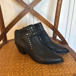 1. State black leather grommet black bootie 6 thumbnail 2