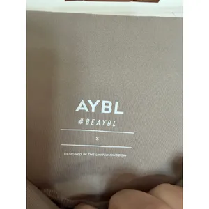AYBL‎ Core High Waisted Leggings Women Small Taupe Brown Workout Yoga Tights thumbnail 4