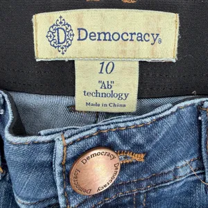 Democracy "Ab" Technology Skinny Mid Rise Jeans Dark Wash Stretch Denim Size 10 thumbnail 4