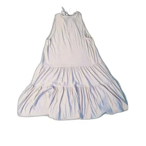 Zara NWT Beige Tiered Babydoll Midi Dress Soft Resort Wear Casual Summer Boho S thumbnail 3