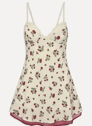 Frankie’s Bikinis Kenley Mini Dress Size Large Strawberry Print thumbnail 1