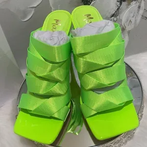 Azaela Wang Mule Sandal Green Size 9 thumbnail 10