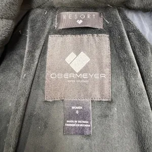 Obermeyer Winter Jacket Womens 8 Black Down Ski Snowboarding Gorpcore Collegiate thumbnail 3