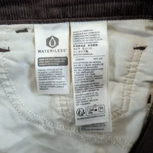 Levis Premium Middy Ankle Bootcut Corduroy‎ Pants Brown A5563-0004 Womens 28x29 thumbnail 4