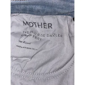 MOTHER The Mid Rise‎ Dazzler Crop Fray Jeans Sun Kissed Light Wash Size 25 thumbnail 10