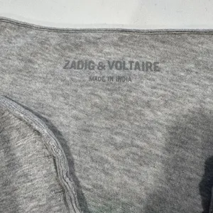 Zadig & Voltaire Grey T-Shirt -‎ One Size thumbnail 8
