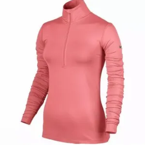 Nike Dry-Fit‎ 1/2 zip Coral Athletic pullover Size S thumbnail 2