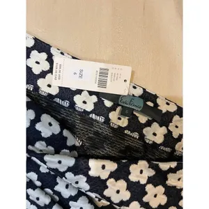 Anthropologie Eva Franco NWT Small One Shoulder Jacquard Daisy Floral Top thumbnail 6