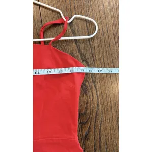 Revolve Lovers + Friends Wendy Linen Mini Dress Size Small Red Cocktail 1757 thumbnail 9