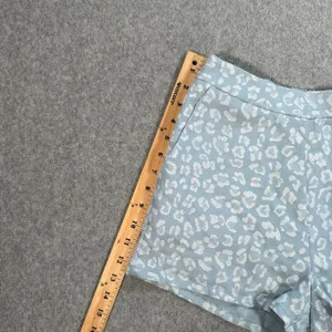 Altar'd State High Rise Shorts Women's X-Small Blue Animal Print Flat Front thumbnail 5