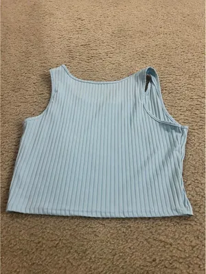 Crop top blue 2xl ab59 T-shirt top thumbnail 4