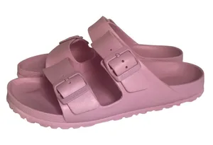 Birkenstock EVA Pink Two Strap Sandals Waterproof Women 39 Made in Germany thumbnail 1