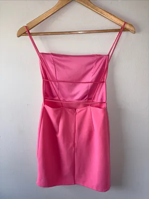 Hello Molly Pink Square Neck Dress thumbnail 2