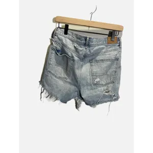 American Eagle 90s Boyfriend Shorts‎ Womens 6 Light Wash Distressed Denim thumbnail 3