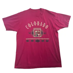 Source Unknown 90s‎ Vintage L Large Colorado Graphic T-Shirt Tee Pink Single Stitch Crew Neck thumbnail 1