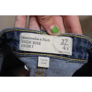 Womens Abercrombie & Fitch Curve Love High Rise Short Blue Jean Shorts Size 27 4 thumbnail 3
