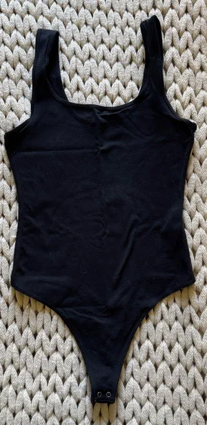 Abercrombie Black Scoop Neck Bodysuit thumbnail 1