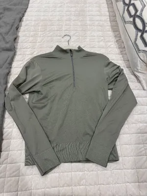 Lululemon Swiftly Relaxed Half Zip Gull Grey/White thumbnail 3