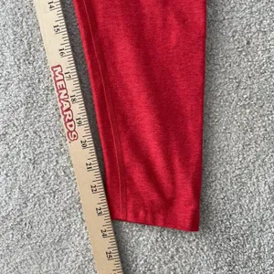Beyond Yoga Athletic Leggings Made in USA Red 24" Inseam Ankle Women's Size XL thumbnail 8