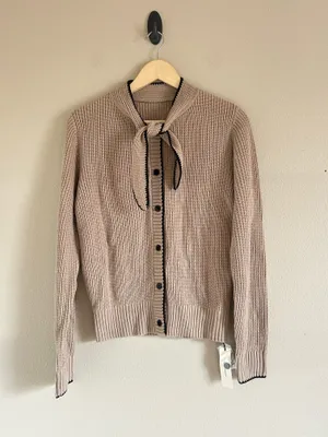 Commence New Knit Wool Blend Cardigan with bow tie medium thumbnail 4