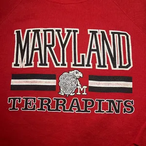 VTG 80s Healthknit Maryland Terrapins Sweater‎ Womens L USA Collegiate Cropped thumbnail 2