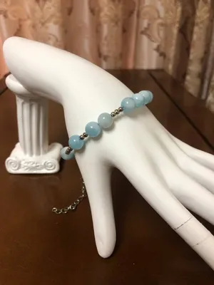 Handmade natural agate bracelet thumbnail 1