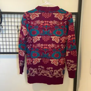 Vintage women’s heavy‎ knit sweater — medium Purple thumbnail 5