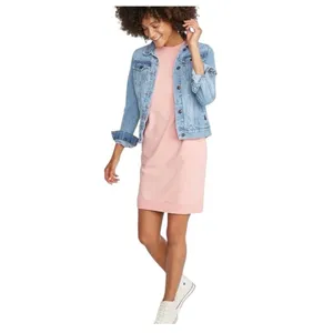 Marine Layer Cassidy Sweatshirt Mini Dress Size Medium Vintage Peach Preppy thumbnail 9