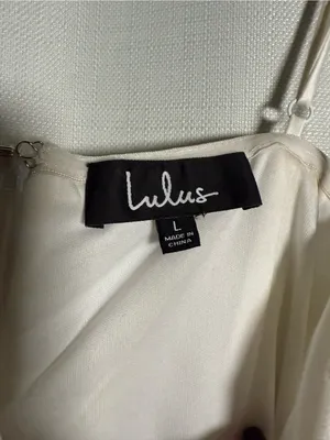 Lulus Lavish Lifestyle White Embroidered Ruffled Mini Dress Size Large thumbnail 7