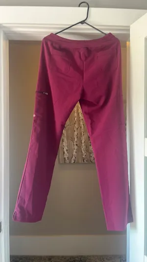 White Cross Maroon Scrub Pants Purple Size M thumbnail 4