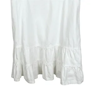 American Eagle Corset Smocked Back Fit & Flare Mini Dress in White Size Large thumbnail 5