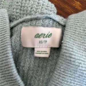 Aerie Waffle Knit Pullover Hoodie X-Small thumbnail 2