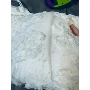 NWOT Lulus Medium‎ Delightful Charisma White Embroidered Sequin Mesh Midi Dress thumbnail 11