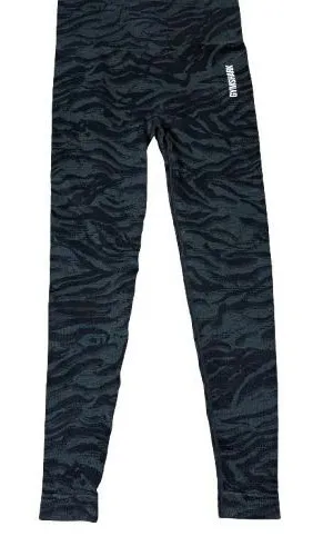 Gymshark Adapt Animal Print Seamless Leggings Black Workout‎ Athleisure Size XS thumbnail 1
