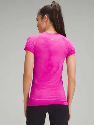 Lululemon Swiftly Tech Short-Sleeve Shirt 2.0 Marble Dye Sonic Pink Size 4 thumbnail 2