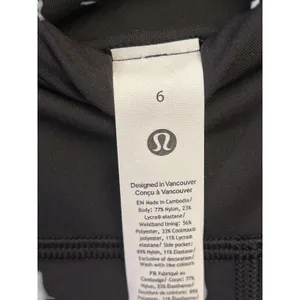 lululemon Wunder Train High-Rise Tight with Pockets 25" Size 6 BLACK NWT thumbnail 7