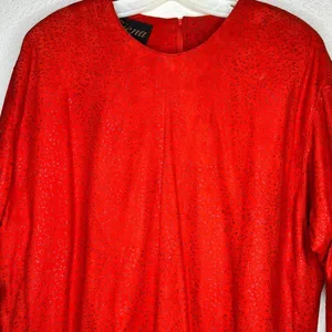 Vintage Siena New York Red Leather Top thumbnail 5