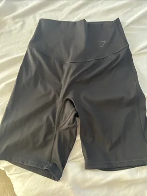 Classic Black Gym Shark High-Waisted Women’s Spandex Shorts thumbnail 1