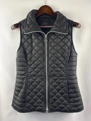 Women’s Marc New York Medium Black Quilted Puffer Vest thumbnail 1