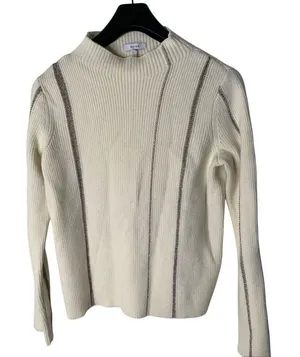 Reiss cotton wool blend sweater women's size medium thumbnail 1