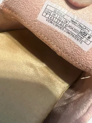 Vionic Georgie Blush Rose Pink Suede Chain Mule Loafers Size 7 Orthotic Comfort thumbnail 5