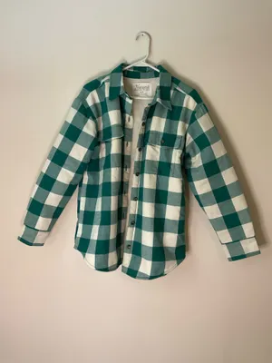 Natural Reflections Shacket Sherpa buffalo flannel plaid thumbnail 5