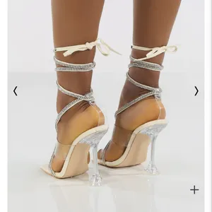 MOVING SALE NIB Public Desire Kim rhinestone heel - NEW thumbnail 3
