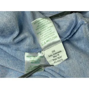 Lilly‎ Pulitzer 28247 Belinda Pullover Modal Heather Blue LARGE Shawl Neck Soft thumbnail 5