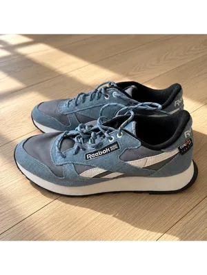 Reebok Classic Leather Cordura Blue Gray Suede Sneakers Women’s 6.5 thumbnail 2