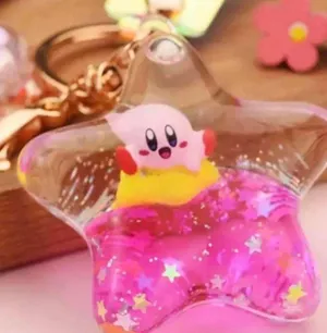 Boutique Key Ring Keychain Kirby Kawaii Unisex NEW thumbnail 1