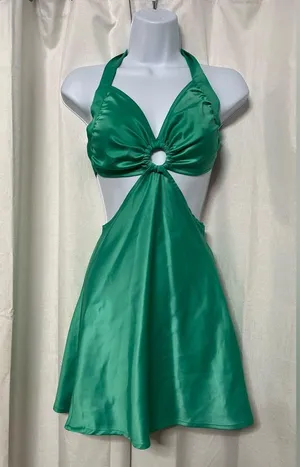 Peppermayo Women's Green Marseille Mini Dress Size 2 NWOT thumbnail 1