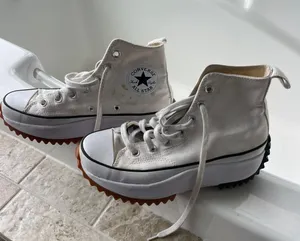 Converse White High Top  Run Star Trainers thumbnail 1