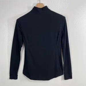 Paradox Women's 1/4 Zip Merino Wool Blend Base Layer Top Small Black Thermal thumbnail 3